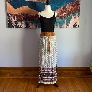 Boho maxi skirt